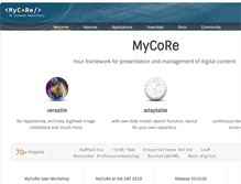 Tablet Screenshot of mycore.org