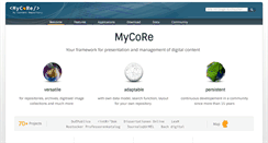 Desktop Screenshot of mycore.de